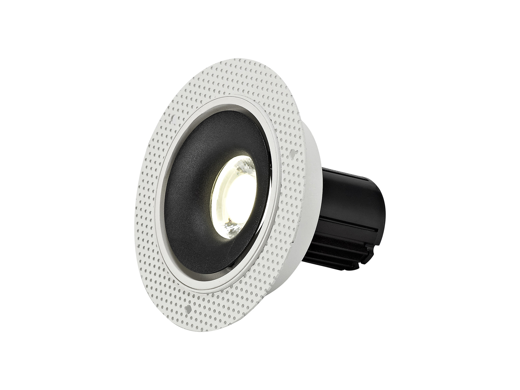 DM201096  Bolor T 10 Tridonic Powered 10W 4000K 810lm 36° CRI>90 LED Engine White/Black Trimless Fixed Recessed Spotlight; IP20